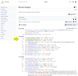 A "diff" button in Special:RecentChanges